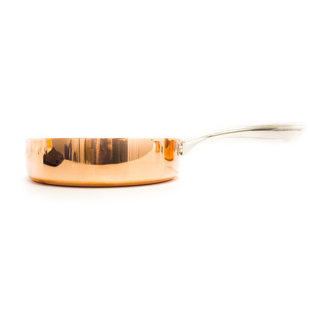 BERGHOFF Copper Tri-Ply 8" Covered Deep Skillet, Polished