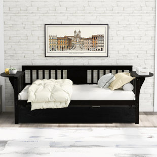 HARRIET BEE Twin Wooden Daybed With Trundle Bed