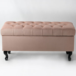 BENCH4HOME Velvet Upholstered Storage Bench