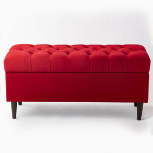 BENCH4HOME Velvet Upholstered Storage Bench