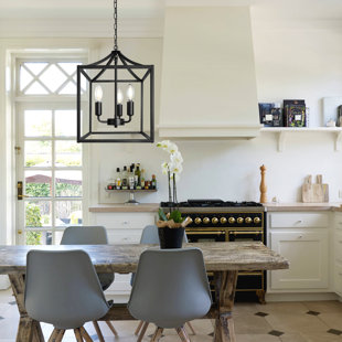 WILLISTON FORGE Aeriana 3 - Light Lantern Square / Rectangle Chandelier