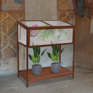 KAHOO 3.42' W x 1.7' D Cold Frame Greenhouse