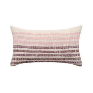 PILLOWPIA Palma Striped Cotton Reversible Pillow Cover
