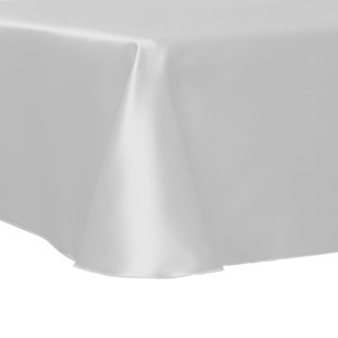 Ultimate Textile Herringbone - Fandango 60 X 120-Inch Oval Tablecloth, White