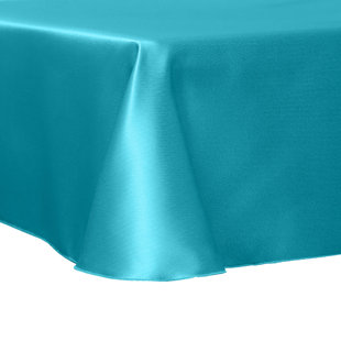 Ultimate Textile Herringbone - Fandango Tablecloth, Turquoise Blue