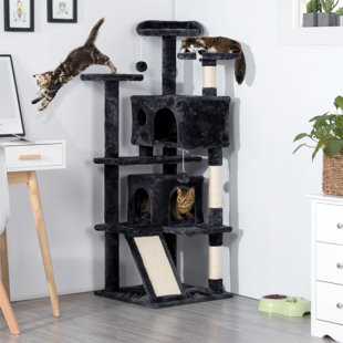 LEVI BEER Tall Cat Tree Tower Multi-Functional Play and Climbing Tree with Scratching Posts Cat Activity Centre