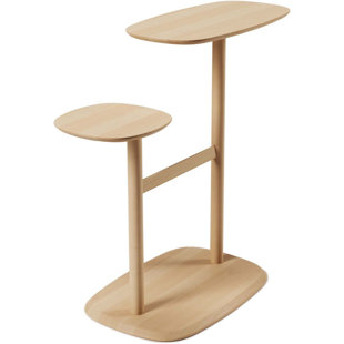 JARDIN DECO Side Table 2 Swivel Trays Swivo