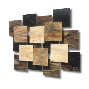 KARO STUDIO Cosmos Handmade Modern Abstract Wall Decor on Glass