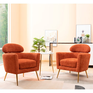 ETTA AVENUE™ Demetrius Polyester Barrel Chair (Set of 2)