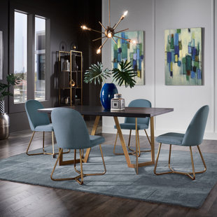 ETTA AVENUE™ Ainhoa 5 - Piece Double Pedestal Dining Set