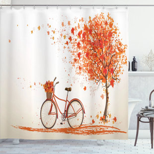 EAST URBAN HOME Shower Curtain with Hooks Included