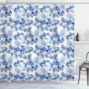 EAST URBAN HOME Shower Curtain with Hooks Included