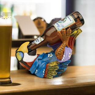 DESIGN TOSCANO Beer Buddy Tiki Parrot Statue