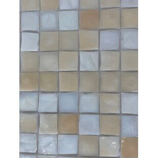 MEDICI & CO. Luxe 1" x 1" Cast Glass Grid Mosaic Wall Tile