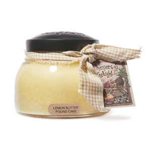 A CHEERFUL CANDLE LLC Kepers of The Ligh Lemon Butter Pound Cake Mama Scented Jar Candle