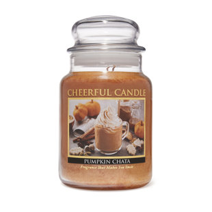 A CHEERFUL CANDLE LLC Pumpkin and Coconut Scented Jar Candle