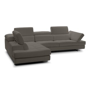 CASA ITALIA FURNITURE Alice Italian 115" Top Grain Leather 2-Piece Sectional