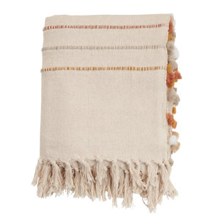 SARO Woven Throw Blanket