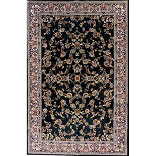 SCARLET RUGS Persian Machine Woven 150cm X 225cm Black/Brown Area Rug