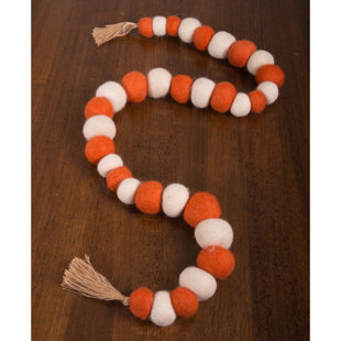 Home Collection By Raghu Halloween Felt Ball Garland