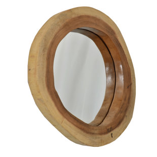 LOON PEAK® Blaugh Oval Wood Wall Mirror