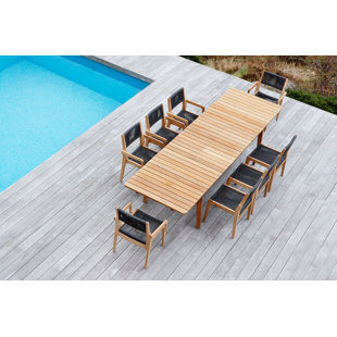 OASIQ Skagen 9 - Piece Teak Dining Set