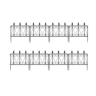 BKB365 24'' H x 192'' W Black Metal Fencing