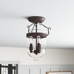 ANDOVER MILLS™ Husman Glass Semi Flush Mount