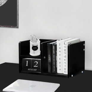 MASAKA B&W Wood Desk Organizer