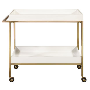 ACCENTRICS BY PULASKI Metal Bar Cart