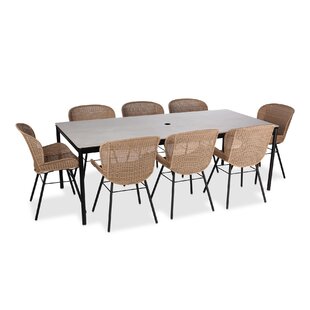 CO9 DESIGN Greenport Rectangular 8 - Person 87" Long Dining Set