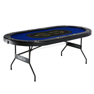 BARRINGTON BILLIARDS COMPANY Barrington 84" 10-Player Poker Table with Folding Legs
