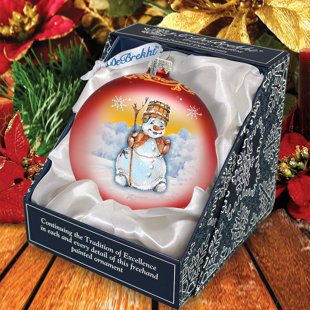 G DEBREKHT Holiday Splendor Glass Ball Ornament