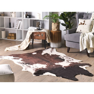 GRACIE OAKS Teppich Schuykill aus Kuhfell in Braun