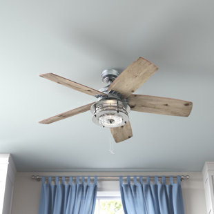 HONEYWELL 52" Foxhaven 5 - Blade Standard Ceiling Fan with Pull Chain and Light Kit Included