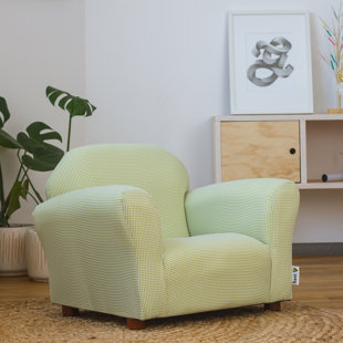 GEMMA VIOLET Weybridge Kid's Club Chair Gingham Pattern