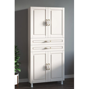 HOMEAGLOBE Freestanding Bathroom Cabinet