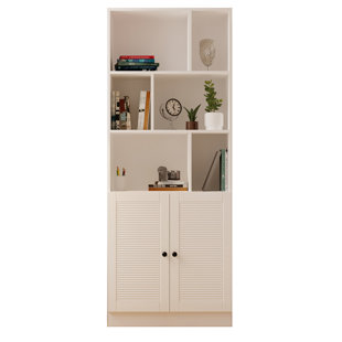HOMEAGLOBE 180cm H x 70cm W Standard Bookcase