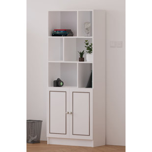 HOMEAGLOBE 180cm H x 70cm W Standard Bookcase