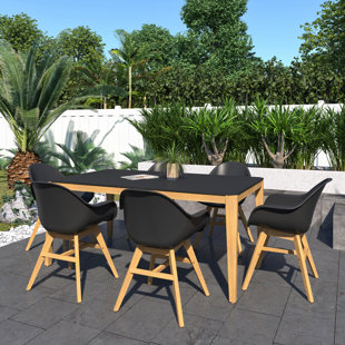 INTERNATIONAL HOME MIAMI Square 6 - Person Outdoor Dining Set