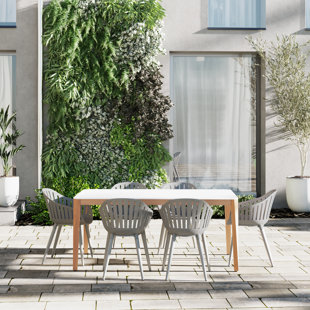 INTERNATIONAL HOME MIAMI 6 - Person Square Outdoor Dining Set