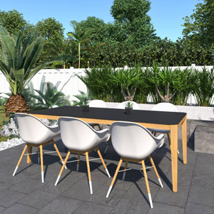 INTERNATIONAL HOME MIAMI Square 6 - Person Outdoor Dining Set