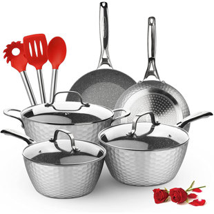 LOVOIN Lovoln 11 Piece Aluminum Non Stick Cookware Set