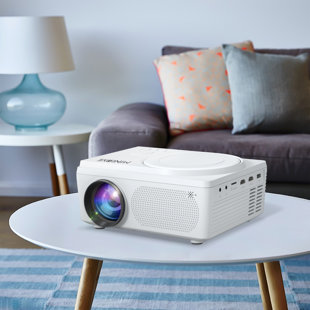 MINLOVE Pico 8000 Lumens Portable Projector with Remote Included