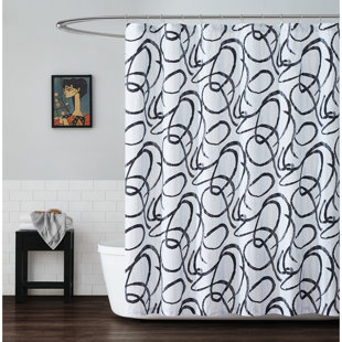 Christian Siriano NY Mimic 100% Single Cotton Shower Curtain