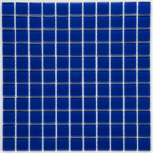 NOVOTILESTUDIO Maranello 1'' W x 1'' L Backsplash Glass Tile Mosaic Sheet