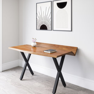 INDUS MODERN Asger Live Edge Desk with Storage