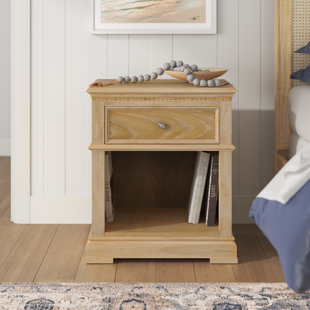 ALCOTT HILL® Bladyn 1 - Drawer Nightstand in White Oak