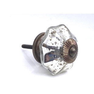 SHABBY RESTORE Oversized Octagonal 1 3/4" Length Geometric Knob