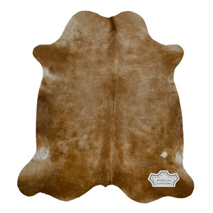 APPALOOSA COWHIDES Natural Solid Brown Cowhide Rug